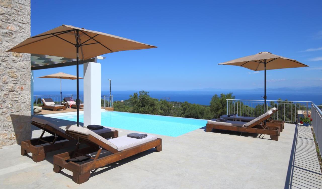 Tsakmakis Villas Luxury- Panoramic Sea View - Lefkada Tsoukaládhes Eksteriør billede