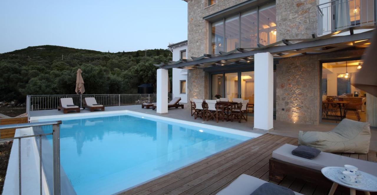 Tsakmakis Villas Luxury- Panoramic Sea View - Lefkada Tsoukaládhes Eksteriør billede