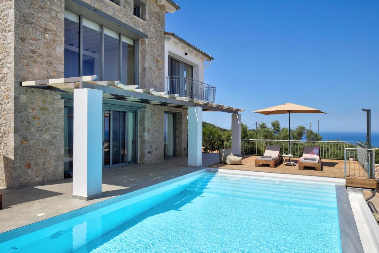 Tsakmakis Villas Luxury- Panoramic Sea View - Lefkada Tsoukaládhes Eksteriør billede