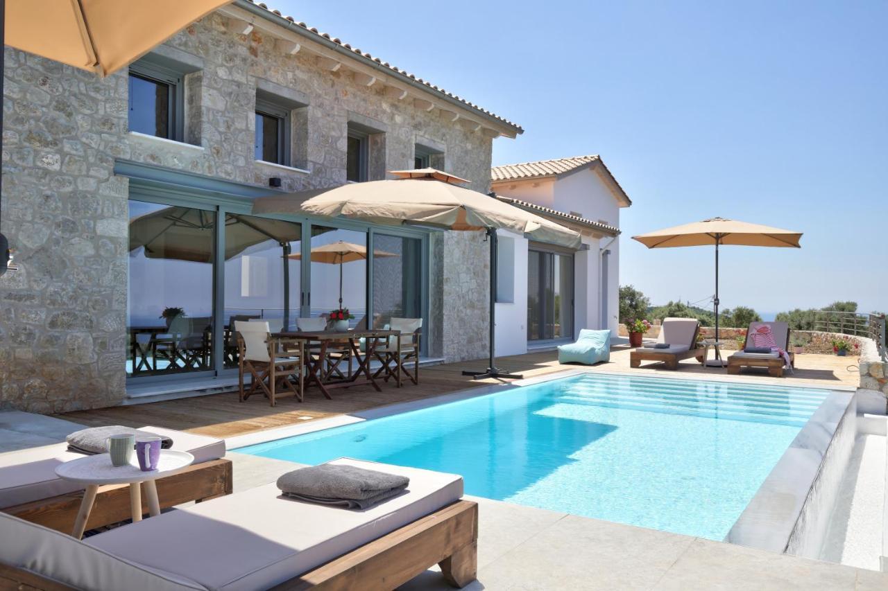 Tsakmakis Villas Luxury- Panoramic Sea View - Lefkada Tsoukaládhes Eksteriør billede