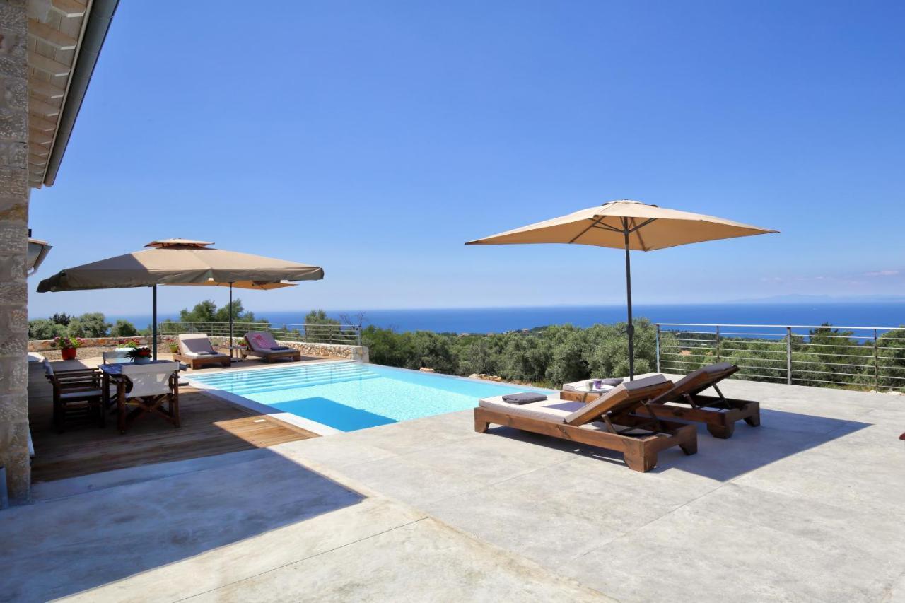 Tsakmakis Villas Luxury- Panoramic Sea View - Lefkada Tsoukaládhes Eksteriør billede