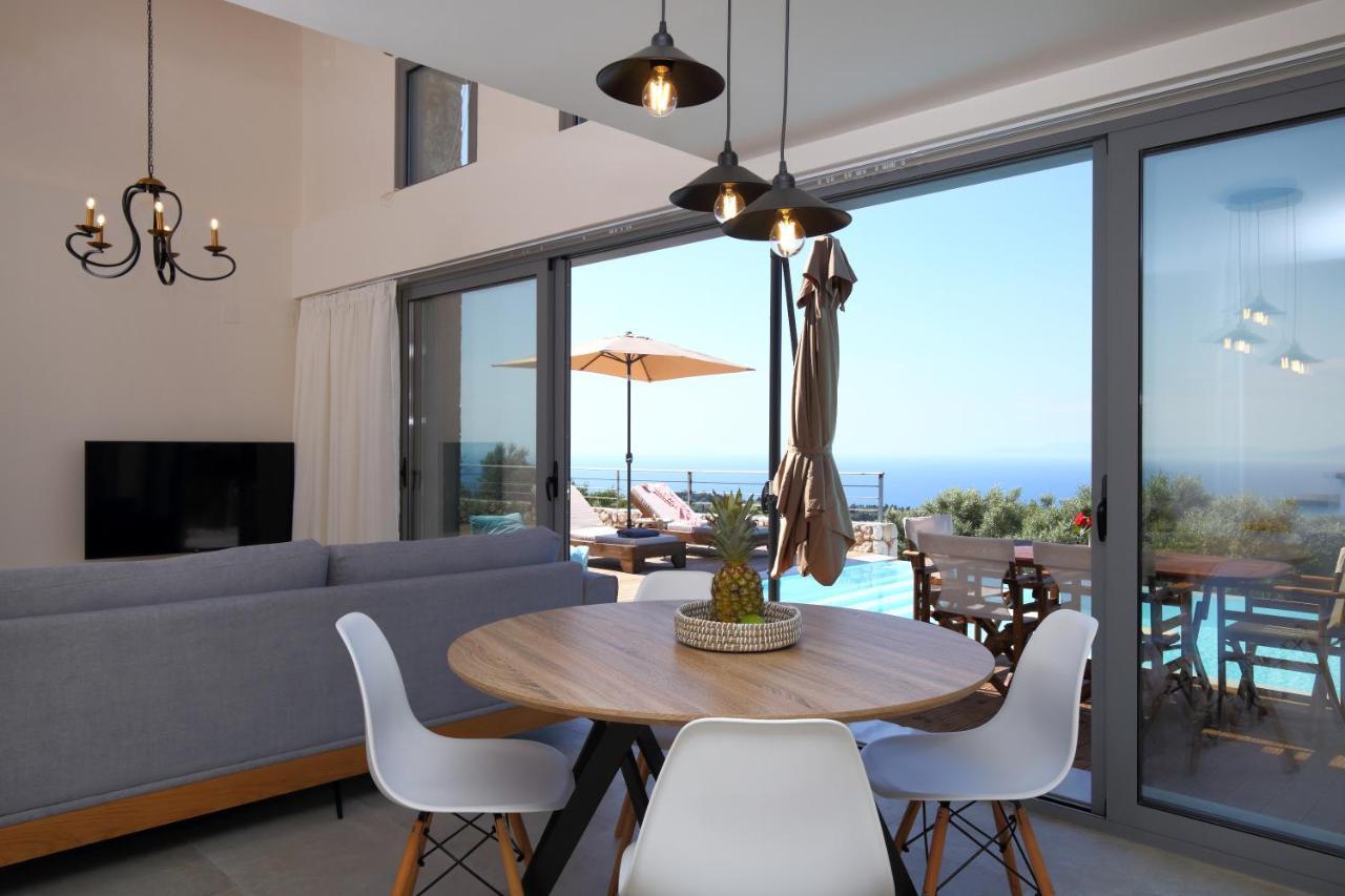 Tsakmakis Villas Luxury- Panoramic Sea View - Lefkada Tsoukaládhes Eksteriør billede
