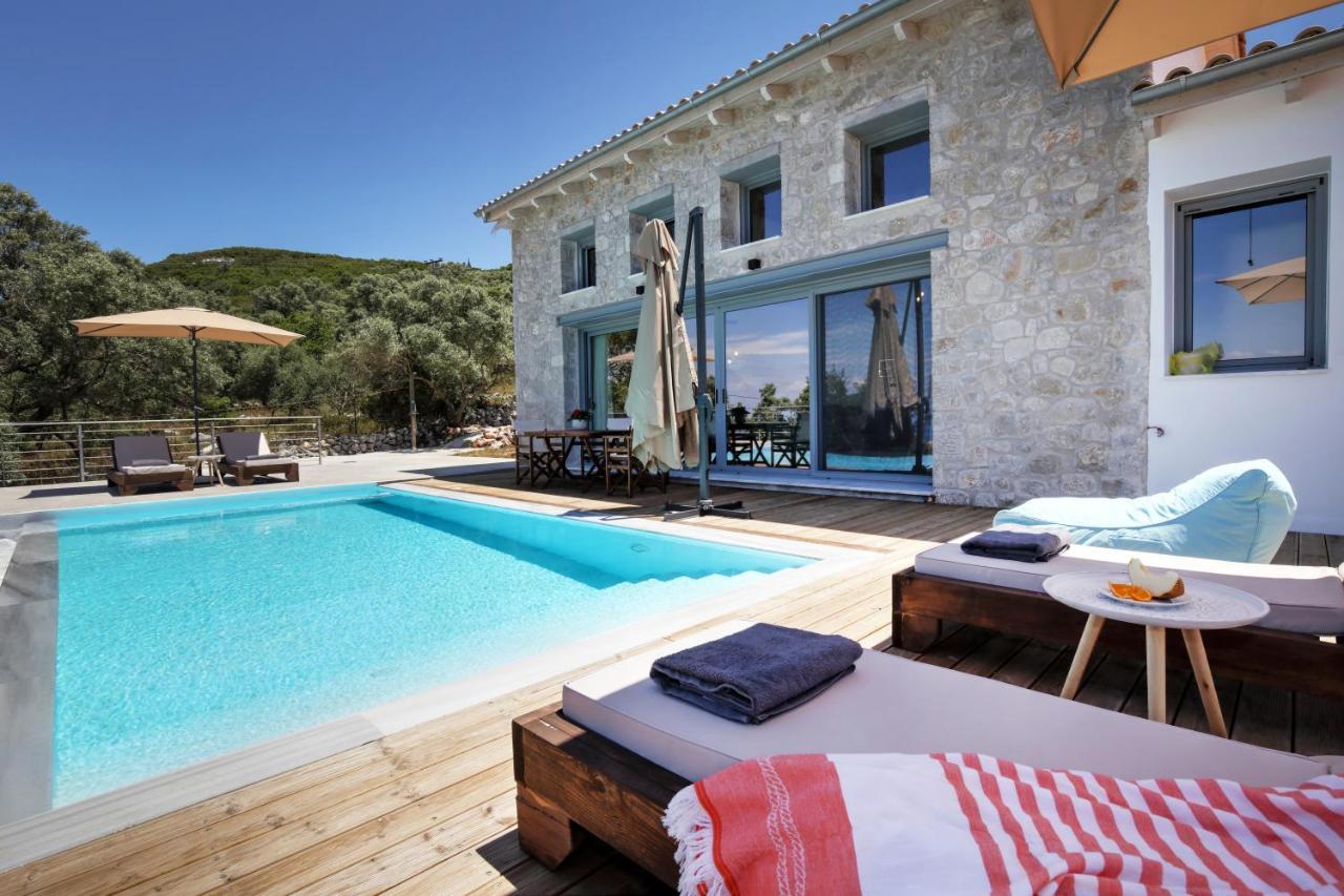 Tsakmakis Villas Luxury- Panoramic Sea View - Lefkada Tsoukaládhes Eksteriør billede