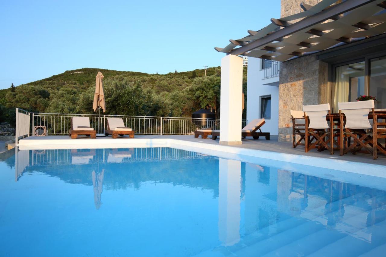 Tsakmakis Villas Luxury- Panoramic Sea View - Lefkada Tsoukaládhes Eksteriør billede
