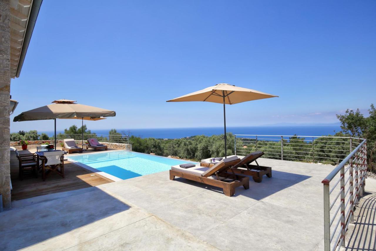 Tsakmakis Villas Luxury- Panoramic Sea View - Lefkada Tsoukaládhes Eksteriør billede