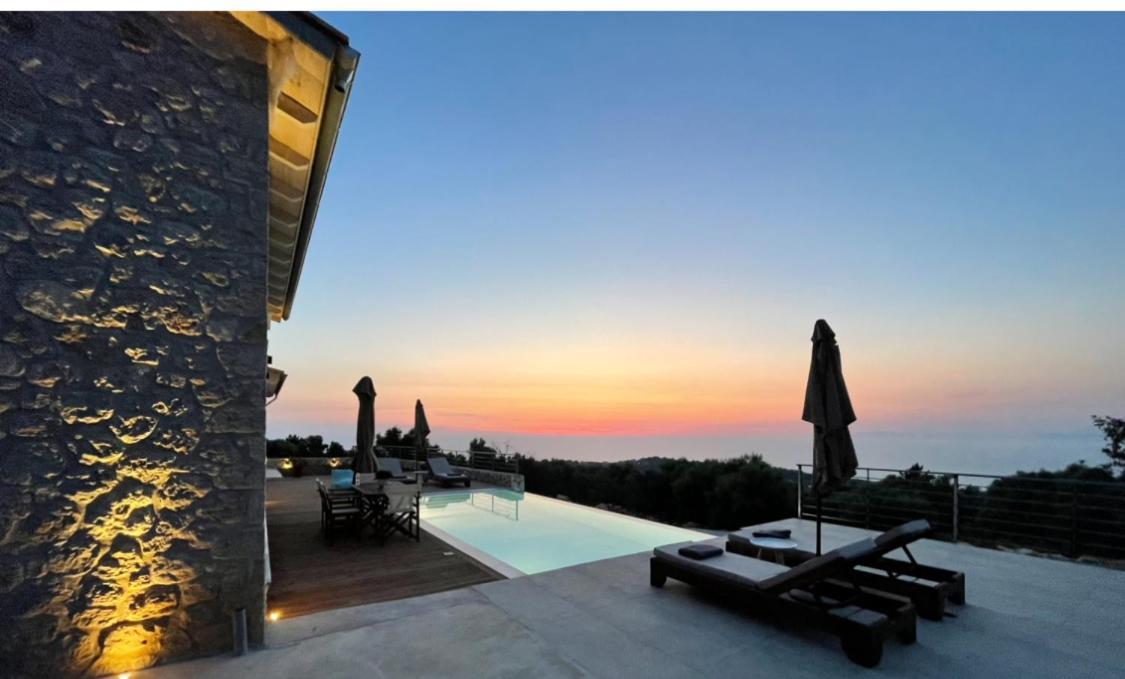 Tsakmakis Villas Luxury- Panoramic Sea View - Lefkada Tsoukaládhes Eksteriør billede