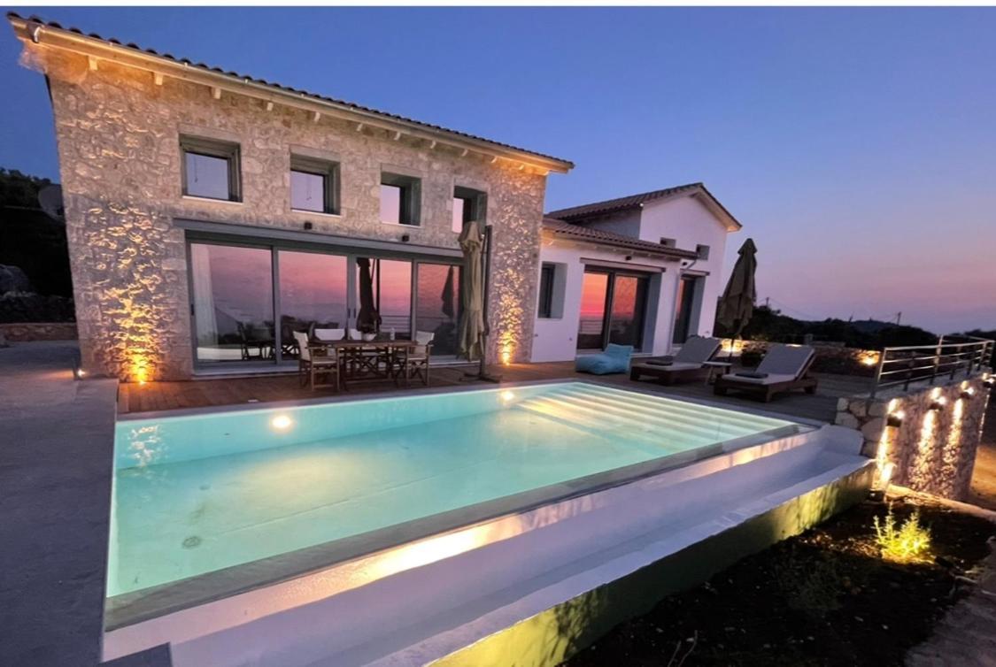 Tsakmakis Villas Luxury- Panoramic Sea View - Lefkada Tsoukaládhes Eksteriør billede