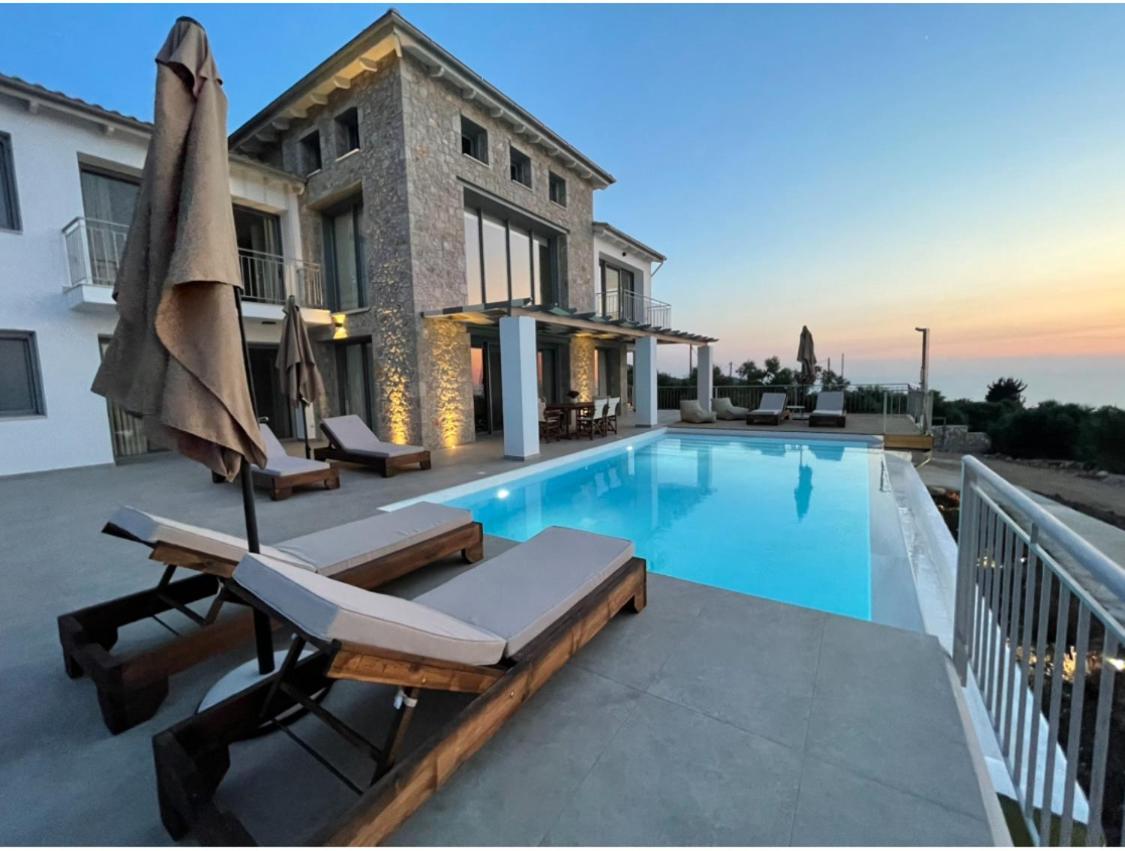 Tsakmakis Villas Luxury- Panoramic Sea View - Lefkada Tsoukaládhes Eksteriør billede